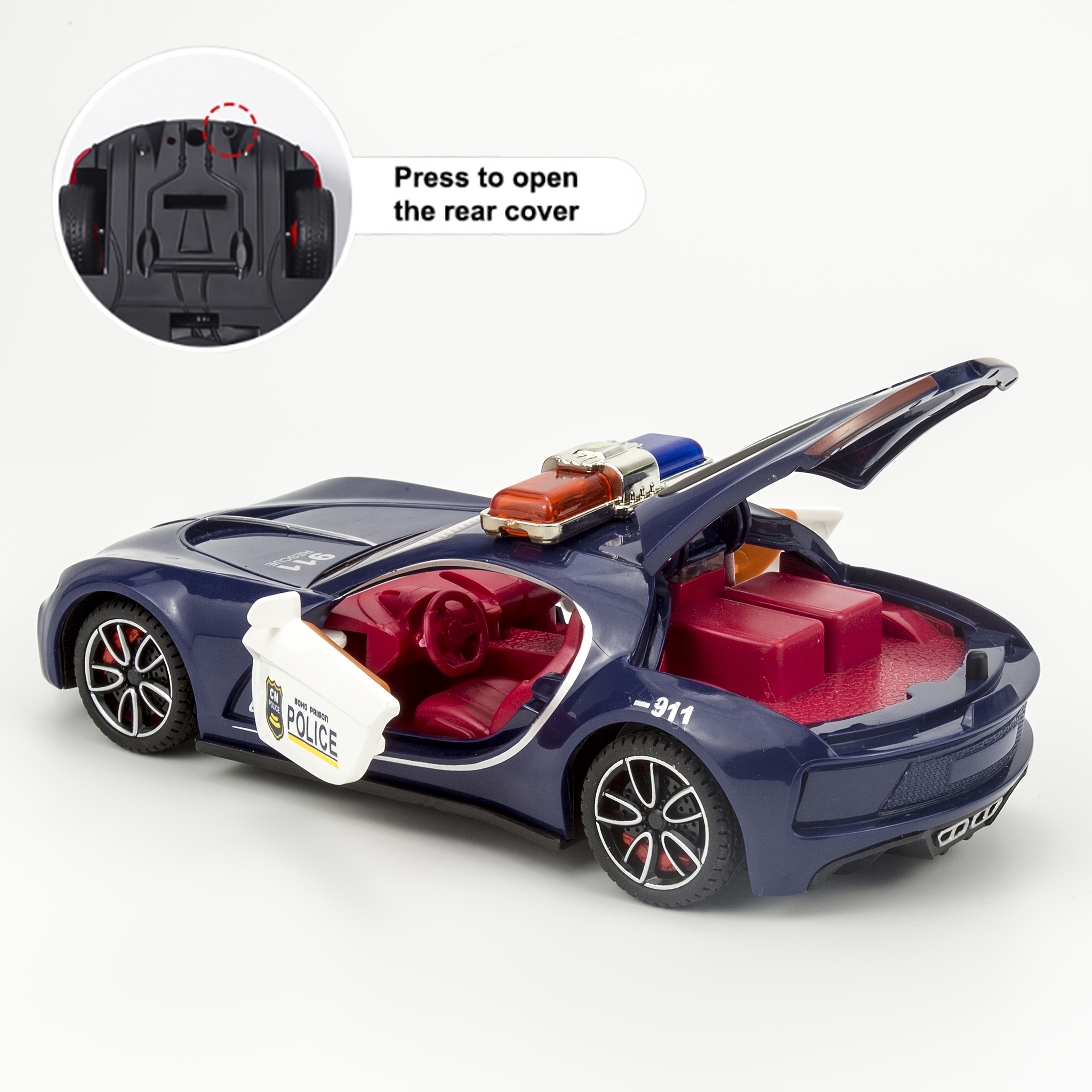 Wuling Toy Police Model Sports Car for Collectors